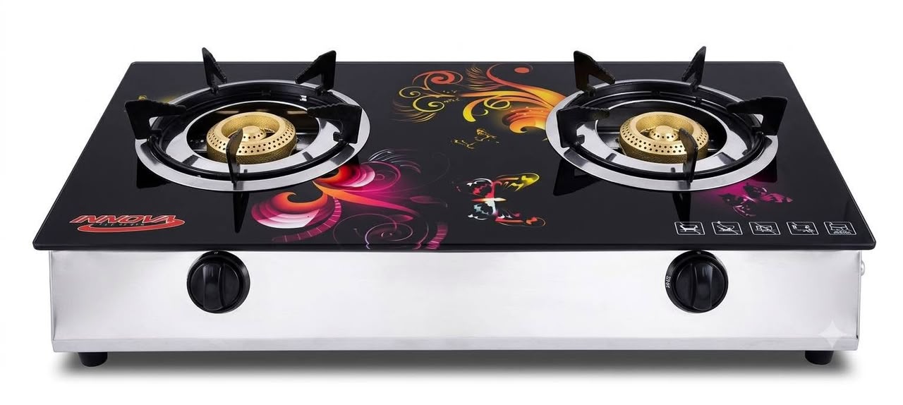 Double burner gas stove