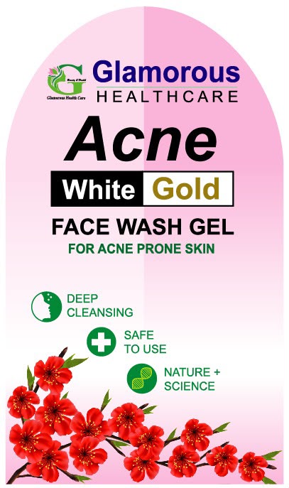 Acne white gold face wash